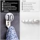 Number Ceramic Hooks -10